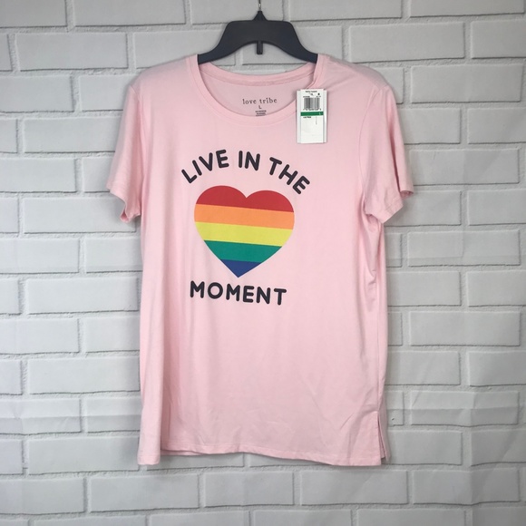 Hybrid Live In The Moment Pride Graphic T-Shirt - Picture 2 of 4